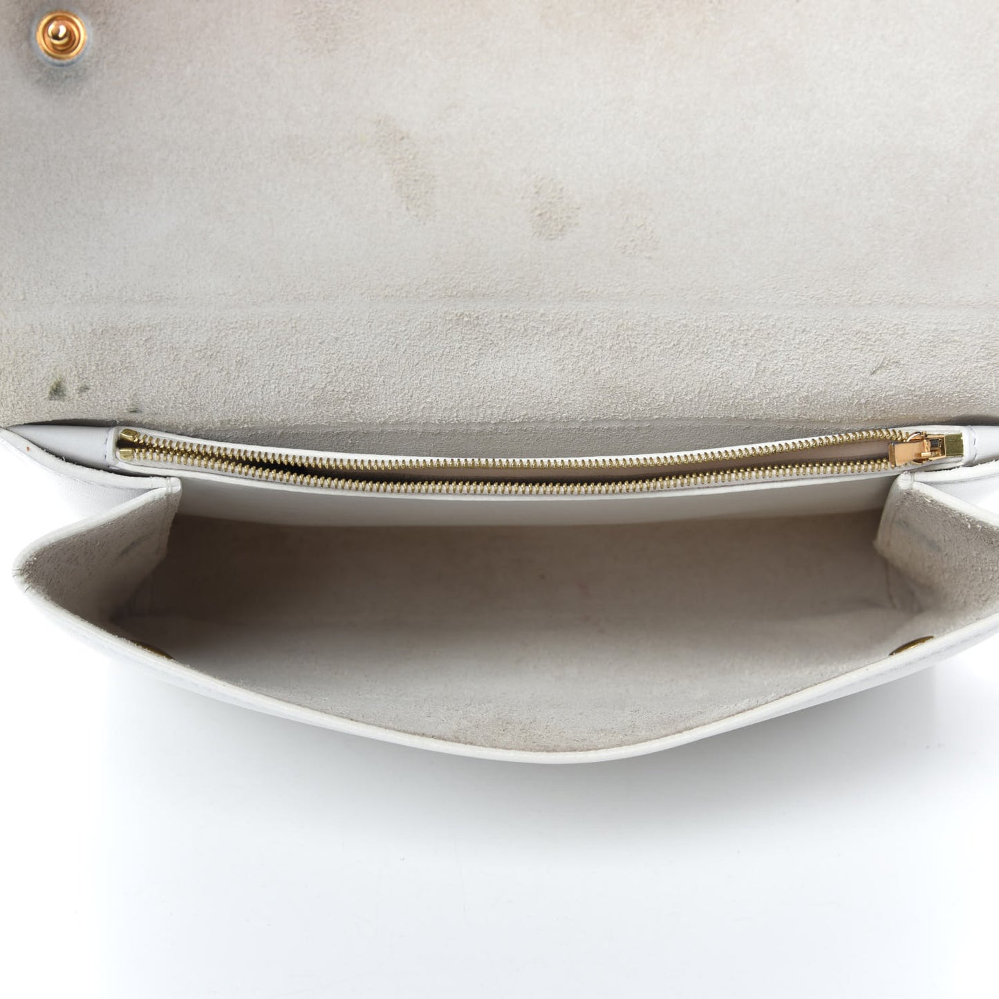 Natural Calfskin Bum Bag White