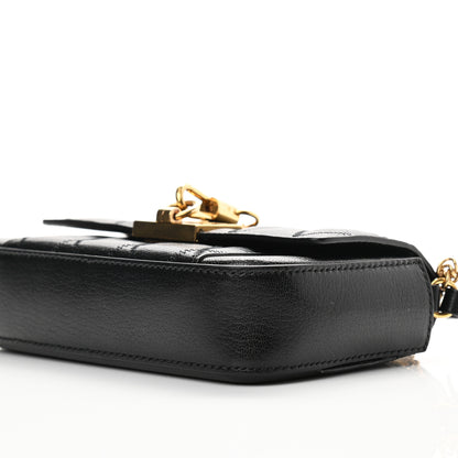 Givenchy Goatskin Quilted GV3 Mini Pocket Convertible Bag Black 9 of 9