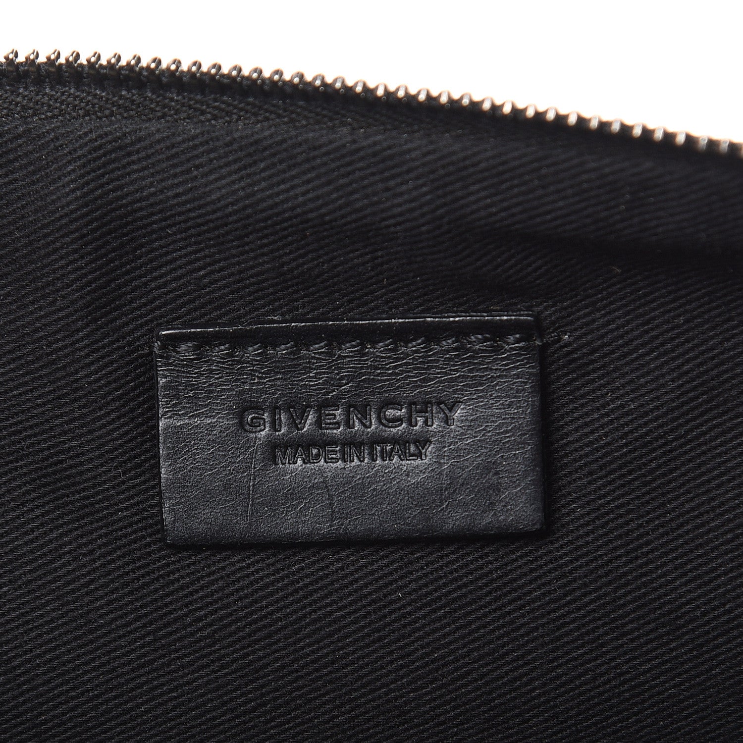 Givenchy Textured Coated Canvas Rottweiler Print Large Cosmetic Pouch Black 5 of 7