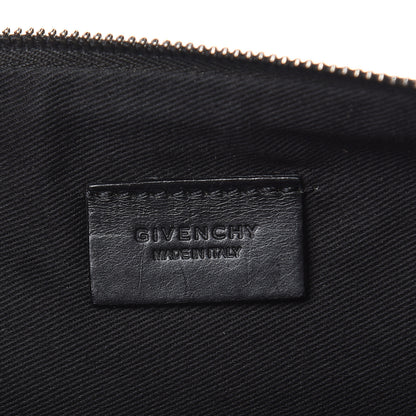 Givenchy Textured Coated Canvas Rottweiler Print Large Cosmetic Pouch Black 5 of 7