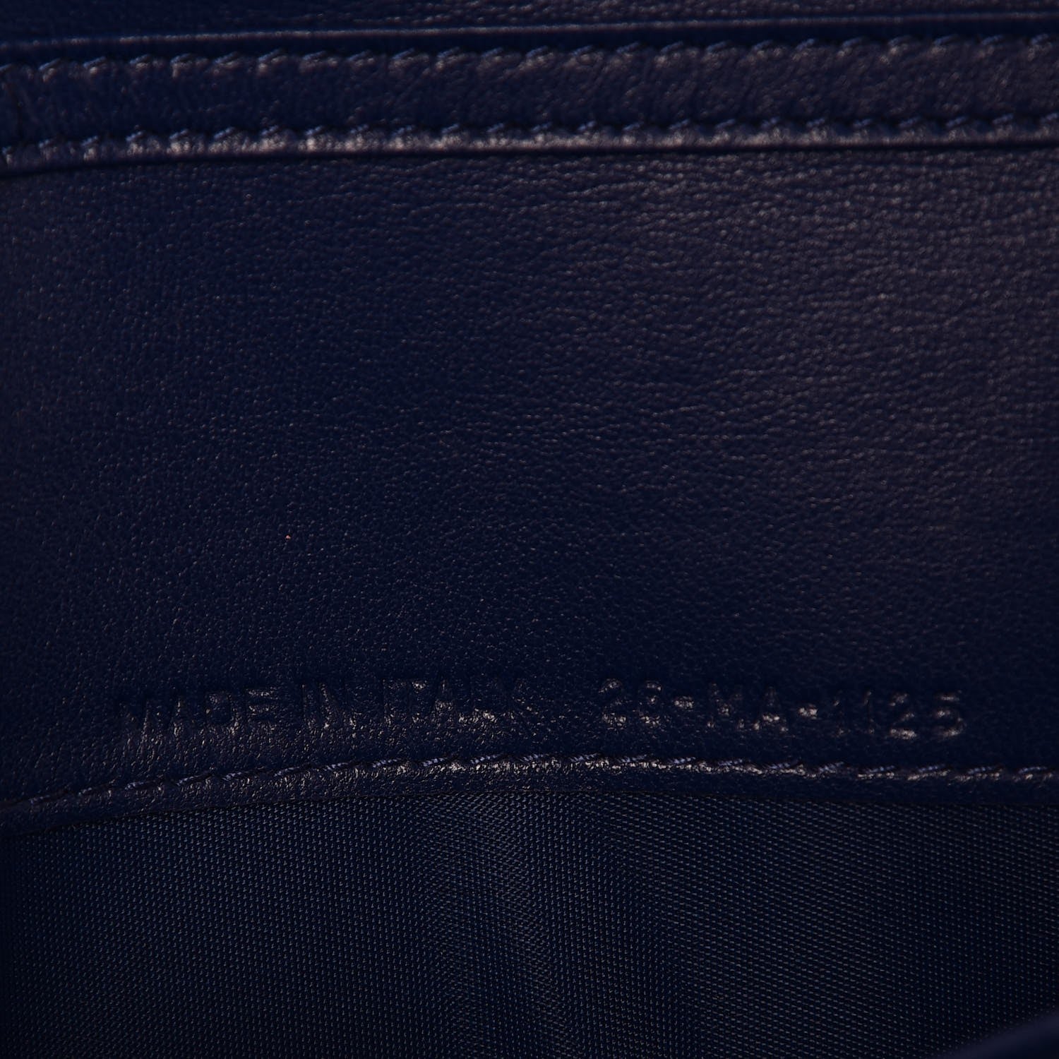 Christian Dior Grained Calfskin Diorama Croisiere Chain Wallet Blue 7 of 8