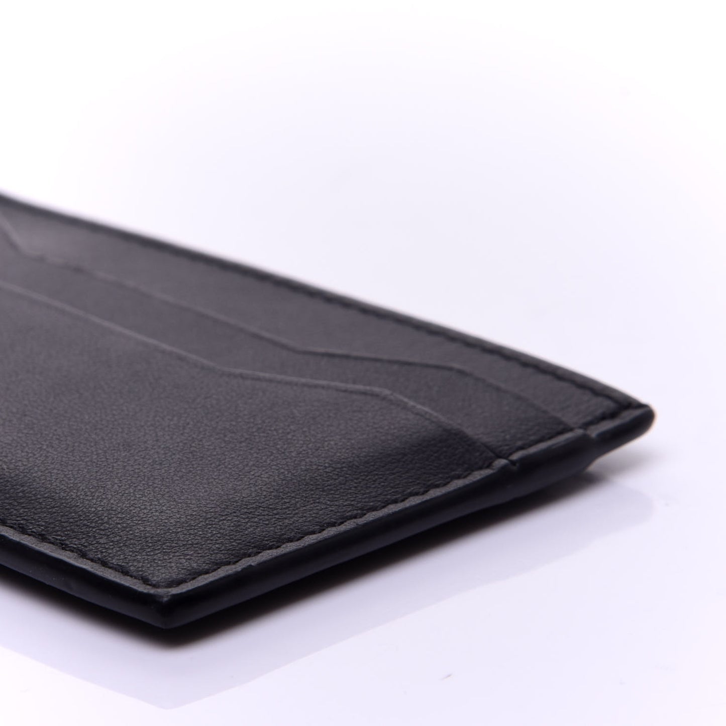 Calfskin Card Holder Black