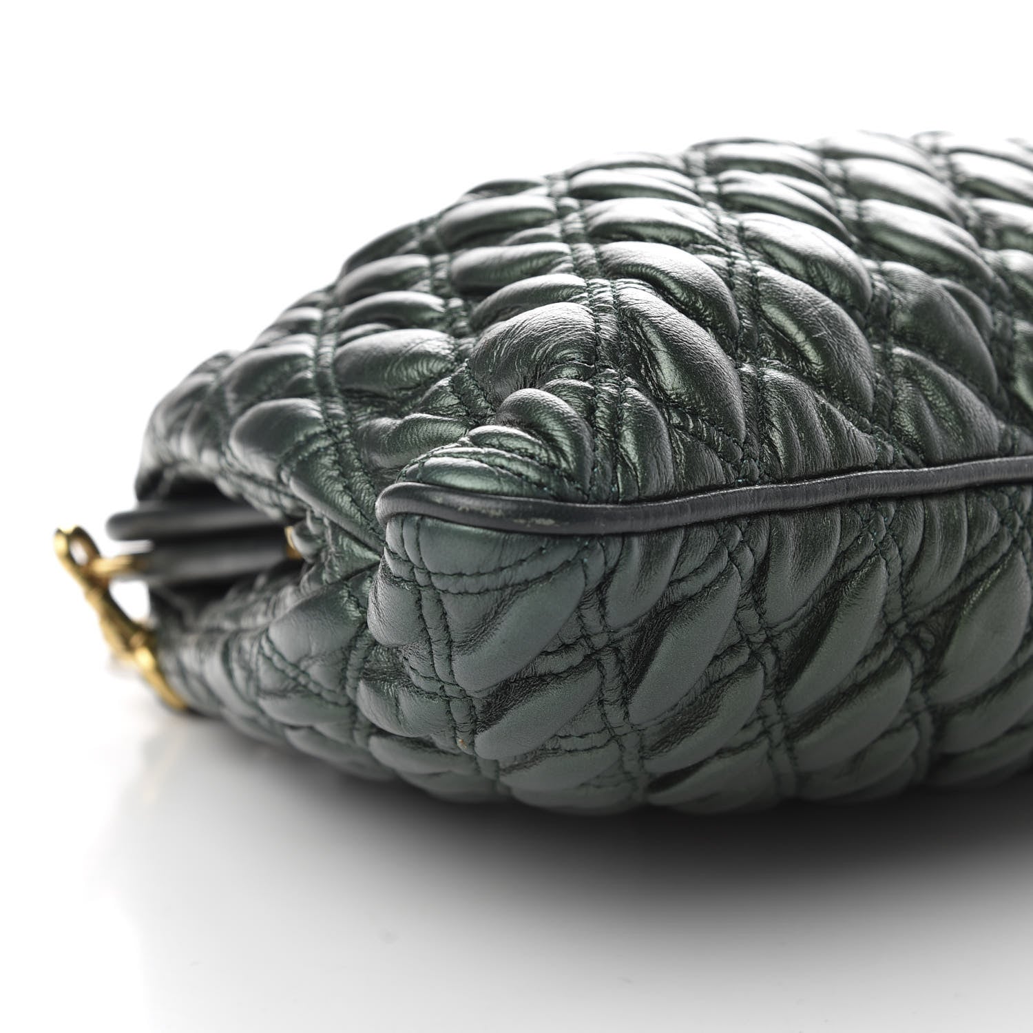 Marc Jacobs Calfskin Quilted Stam Emerald Green 6 of 10