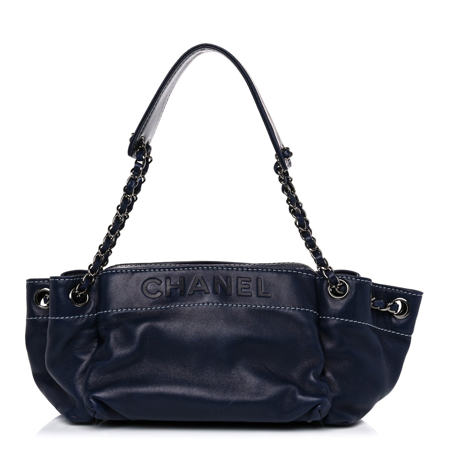 Lambskin Lax Accordion Hobo Navy