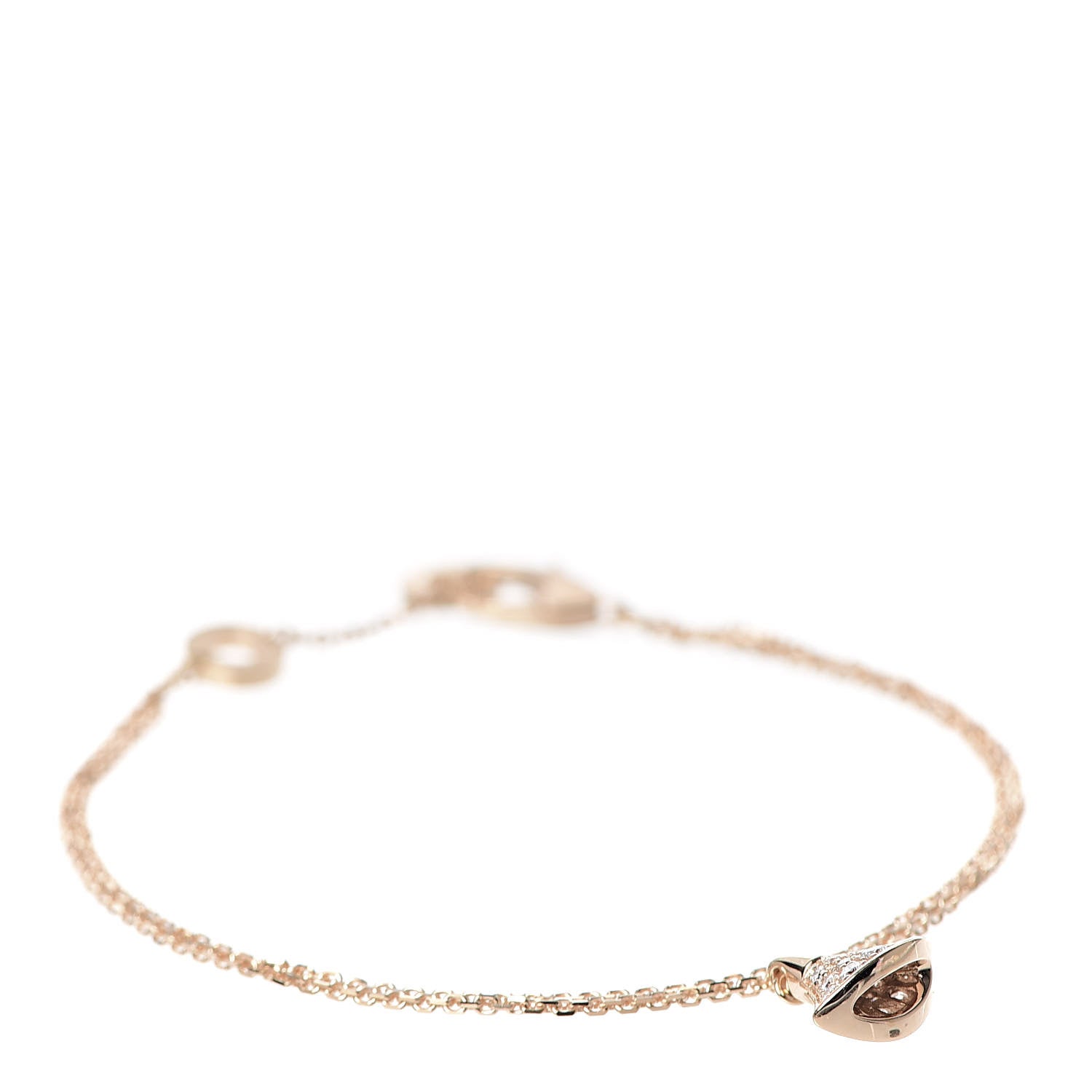 Bulgari 18K Rose Gold Diamond Divas' Dream Bracelet 1 of 6
