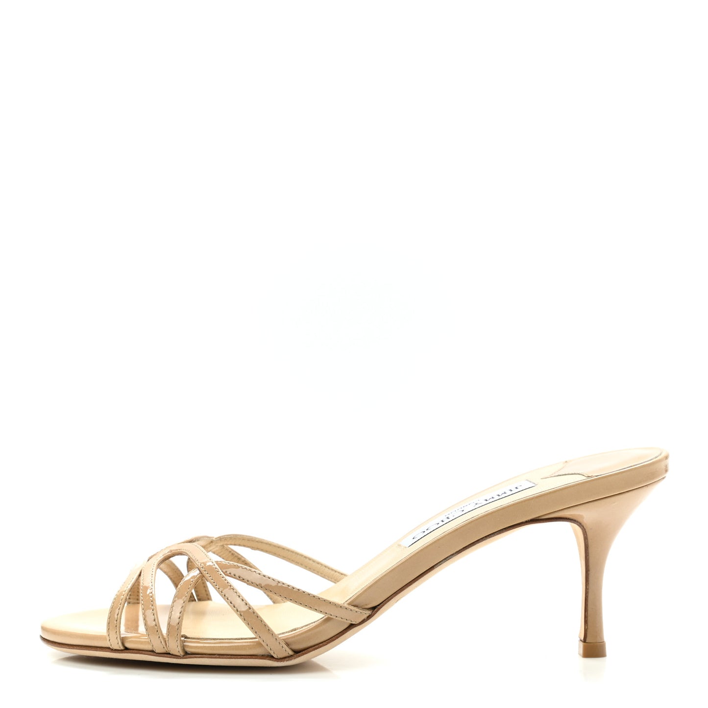 Patent Sandals 38 Beige
