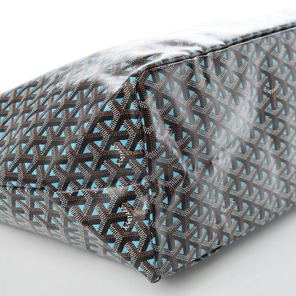 Goyard Goyardine Saint Louis Claire Voie GM Black Blue 6 of 11