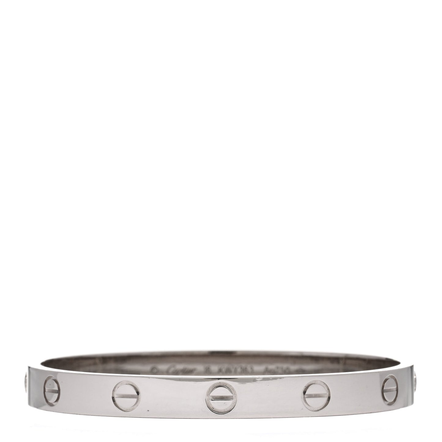 18K White Gold LOVE Bracelet 16
