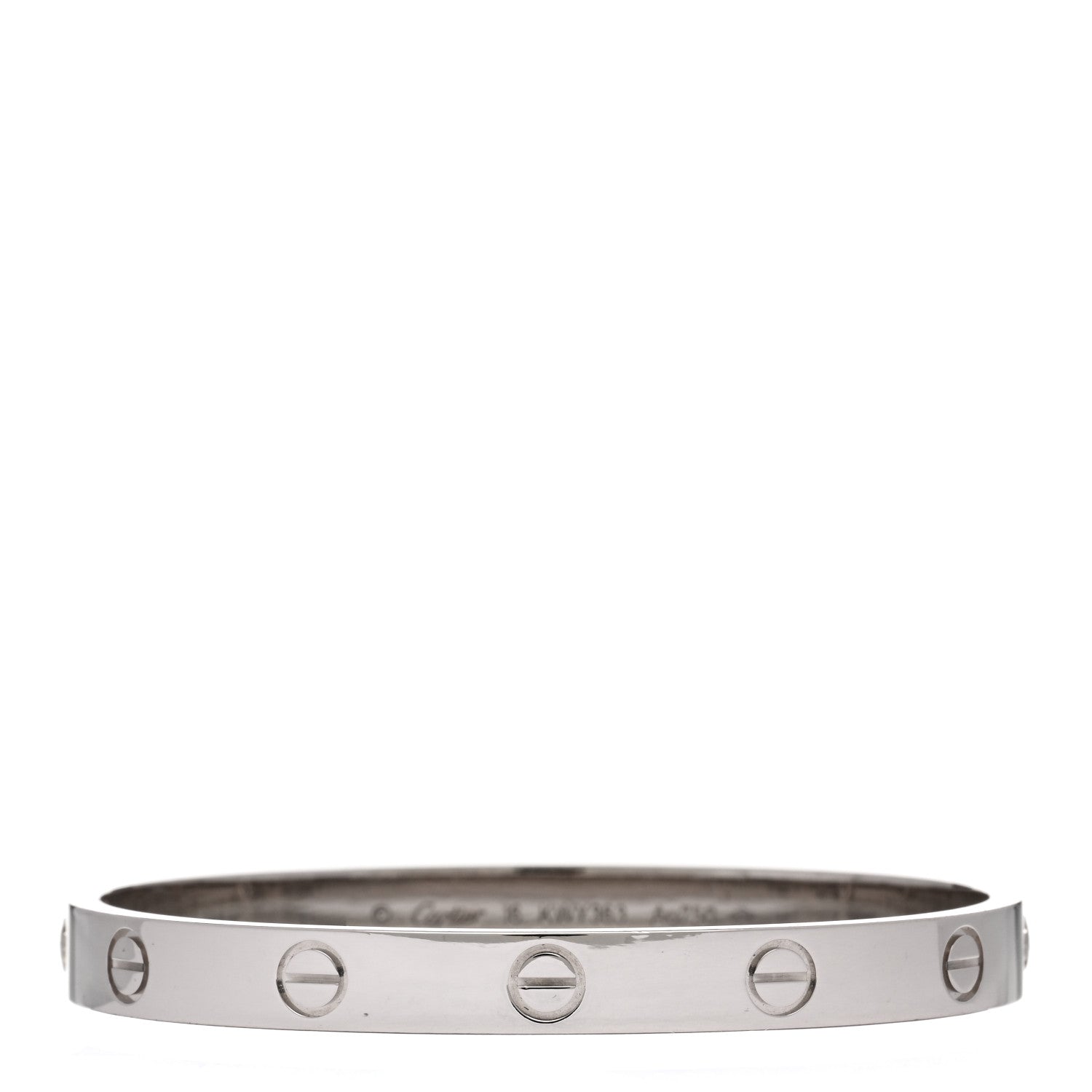 Cartier 18K White Gold LOVE Bracelet 16 2 of 4