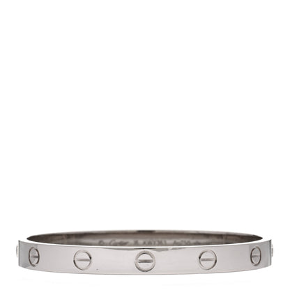 Cartier 18K White Gold LOVE Bracelet 16 2 of 4
