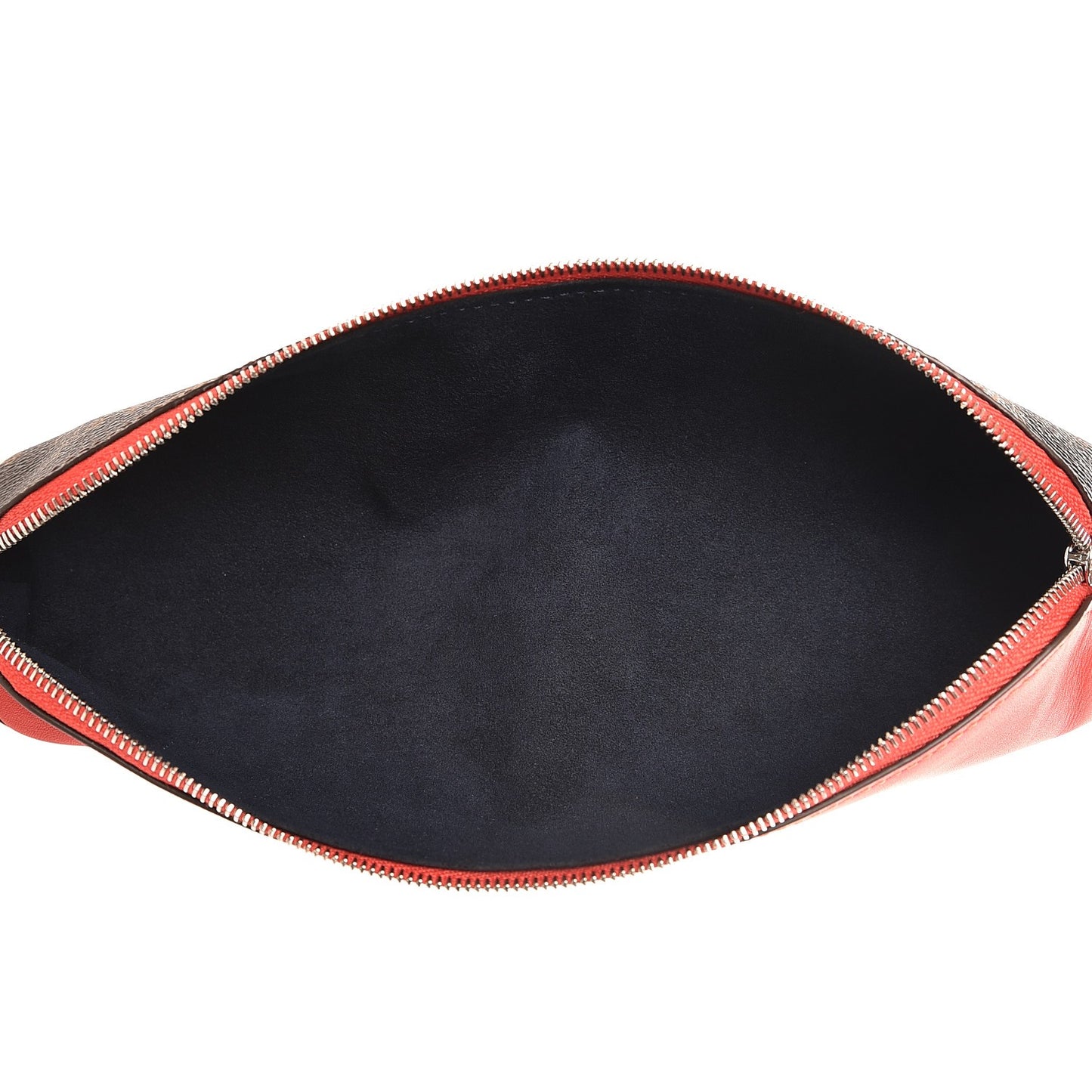Monogram Elizabeth Pencil Pouch Red