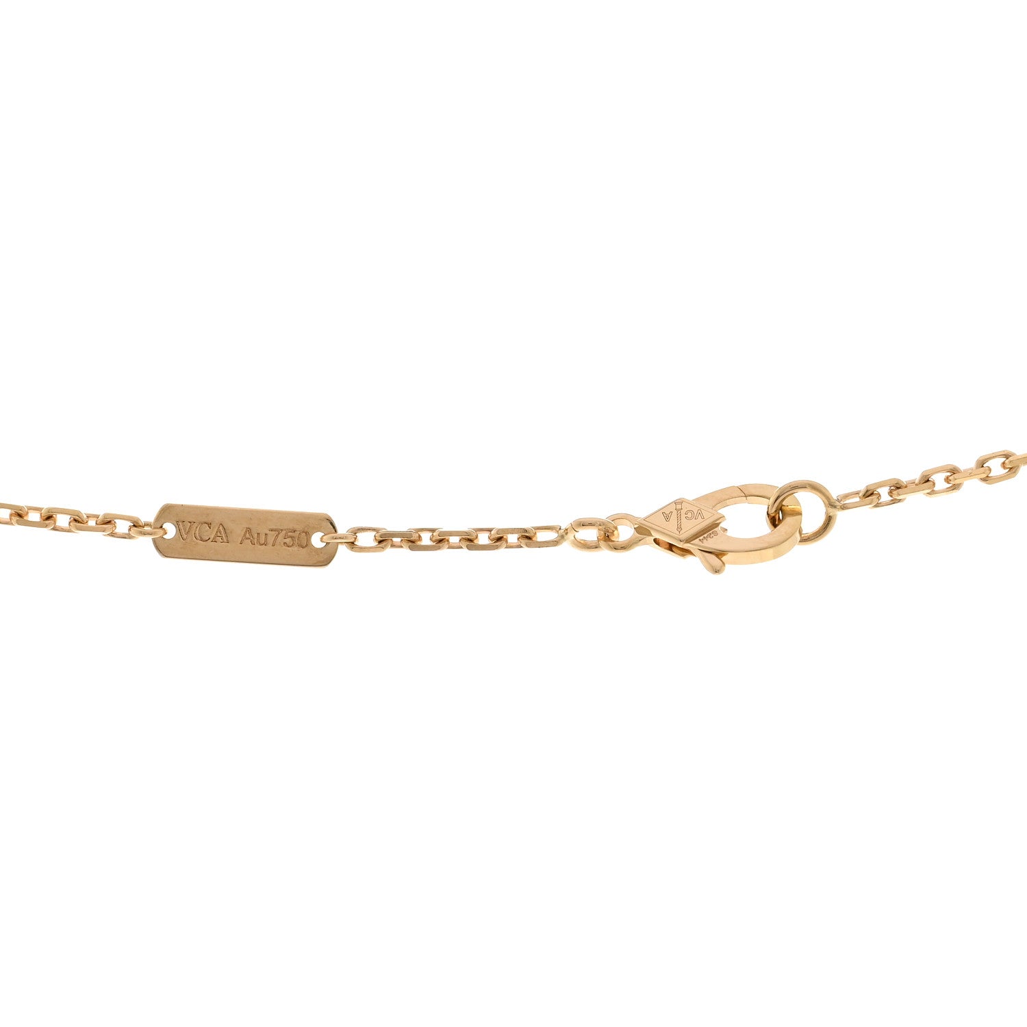 Van Cleef & Arpels 18K Yellow Gold Guilloche Magic Alhambra Long Necklace 4 of 4