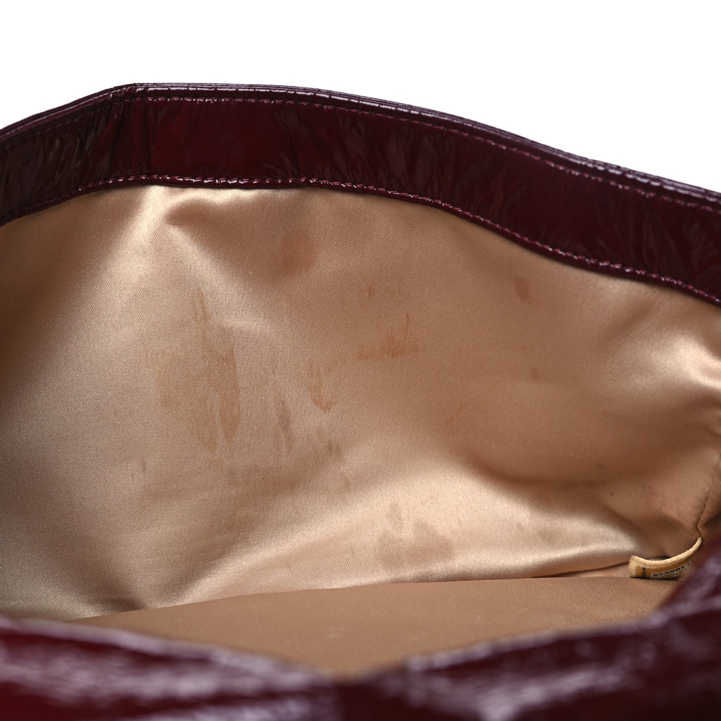 Vinyl Rock and Chain Medium Flap Bordeaux