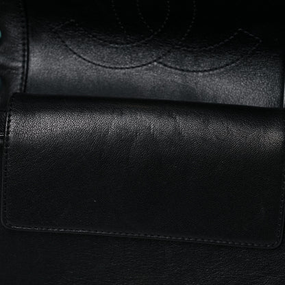 Chanel Sheepskin Quilted Medium Vintage Mademoiselle Flap Black 13 of 24