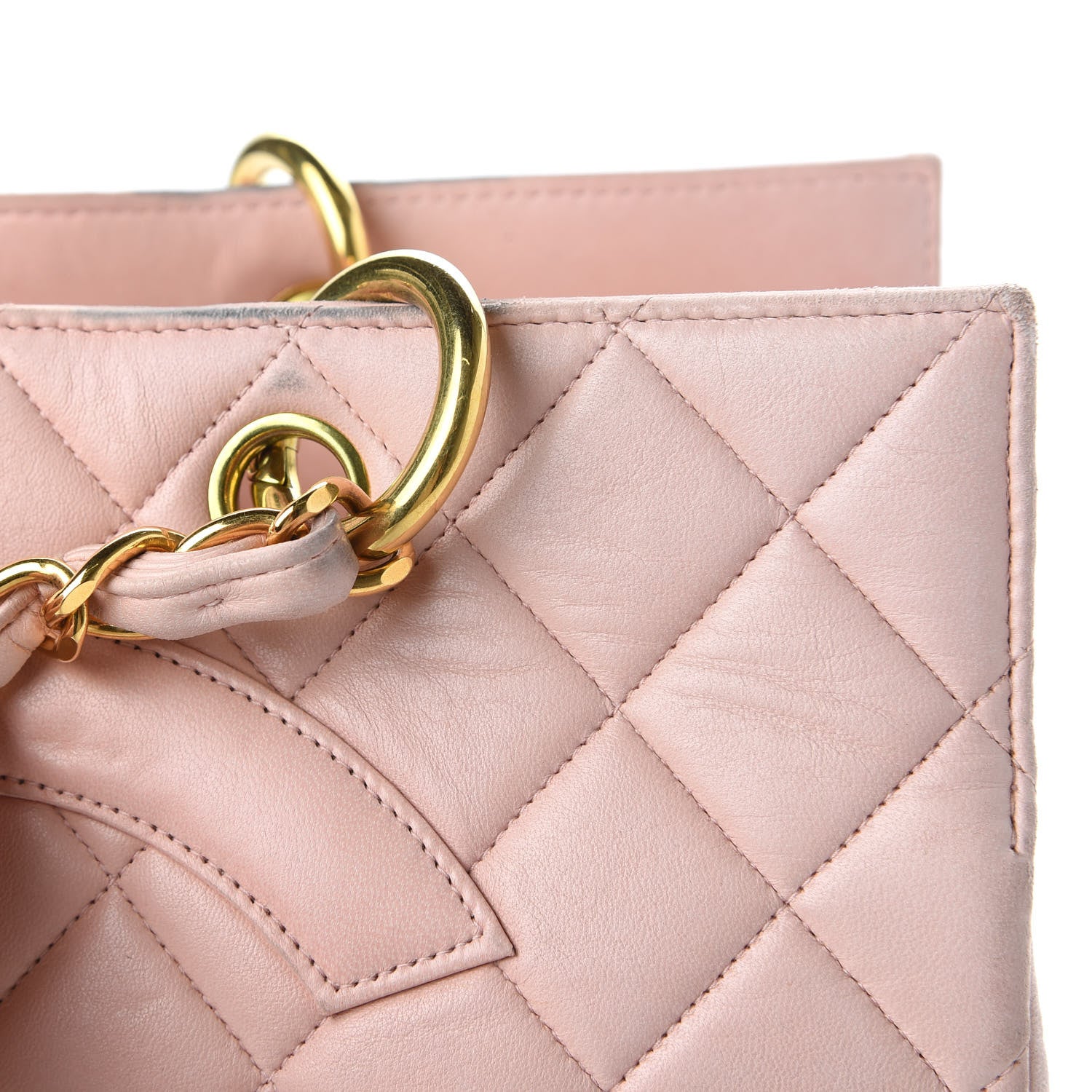 Chanel Lambskin Quilted Grand Shopping Tote GST Pink 17 of 18