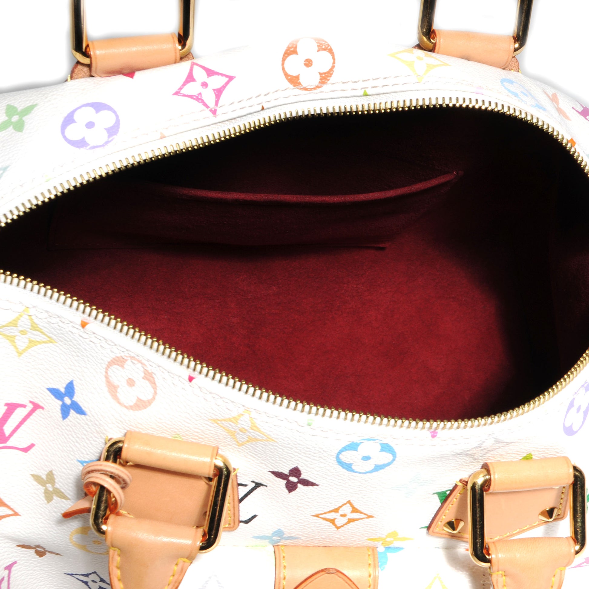 Louis Vuitton Monogram Multicolor Speedy 30 White 5 of 9