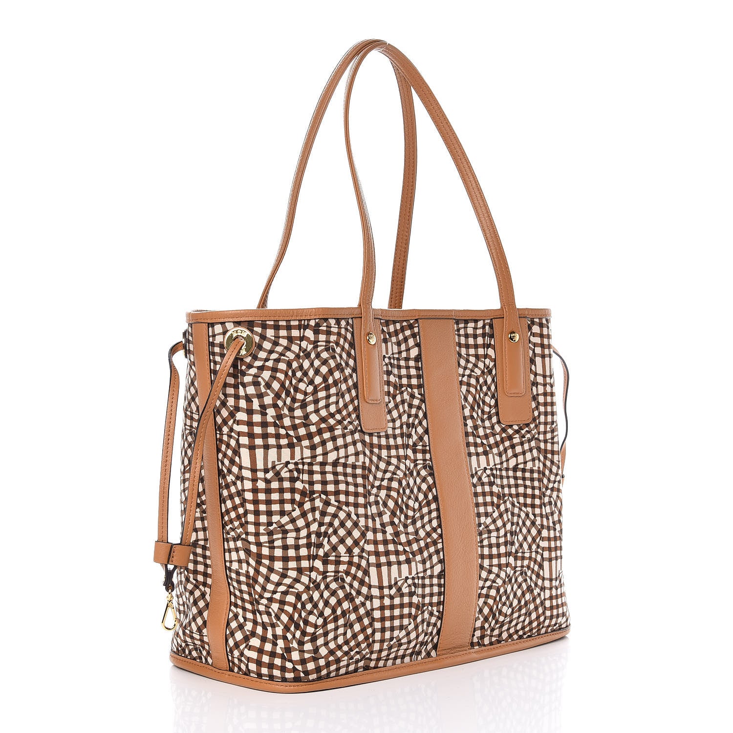 MCM Visetos Medium Liz Reversible Shopper Tote Cognac 6 of 14