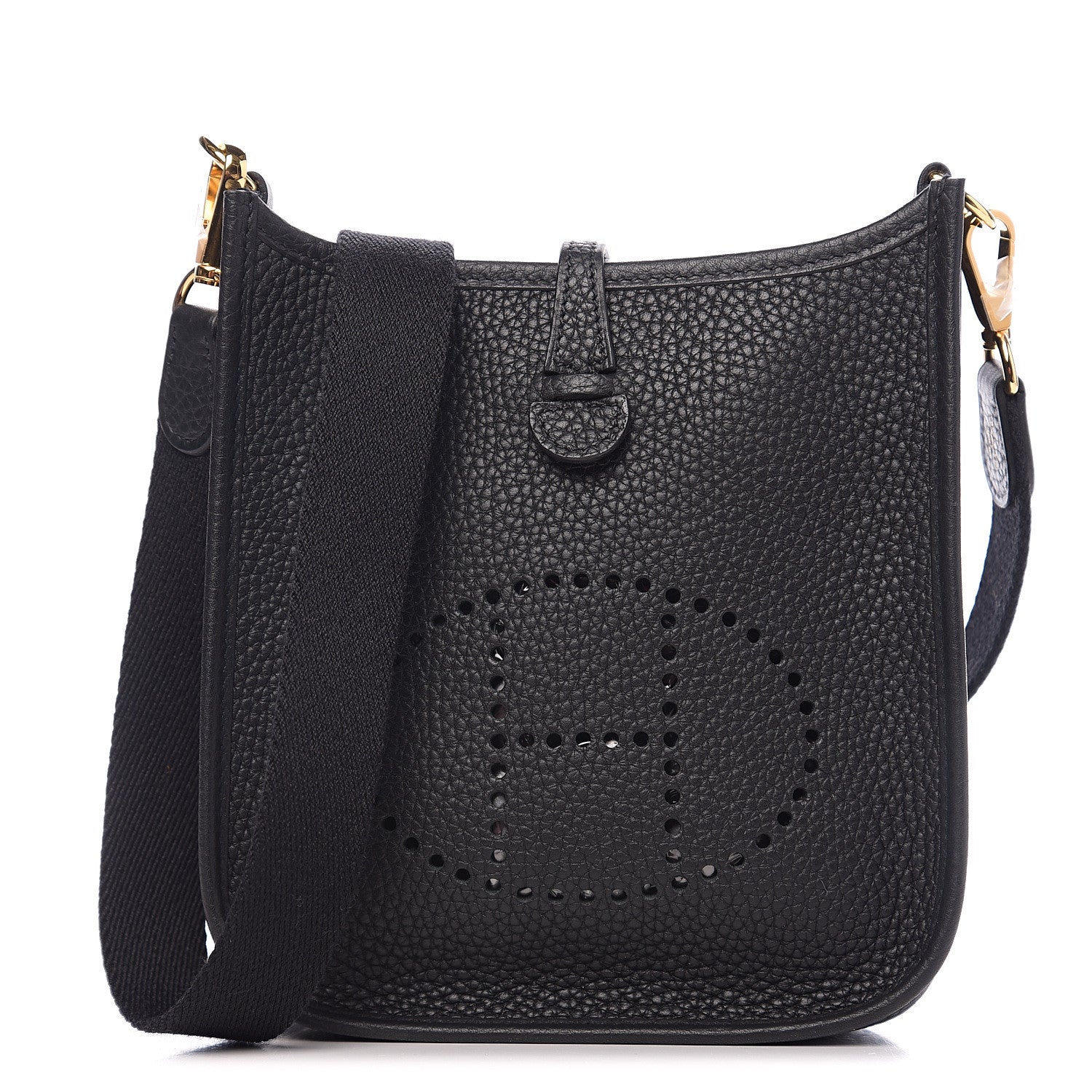 Hermes Taurillon Clemence Evelyne TPM Black 1 of 10