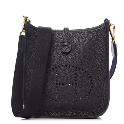 Hermes Taurillon Clemence Evelyne TPM Black 1 of 10
