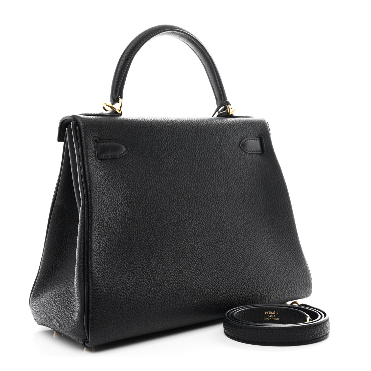 Hermes Togo Kelly Retourne 28 Black 3 of 11