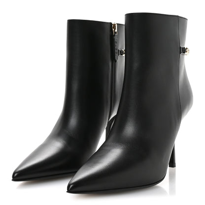 Gucci Calfskin Signoria Ankle Boots 36 Black 4 of 9