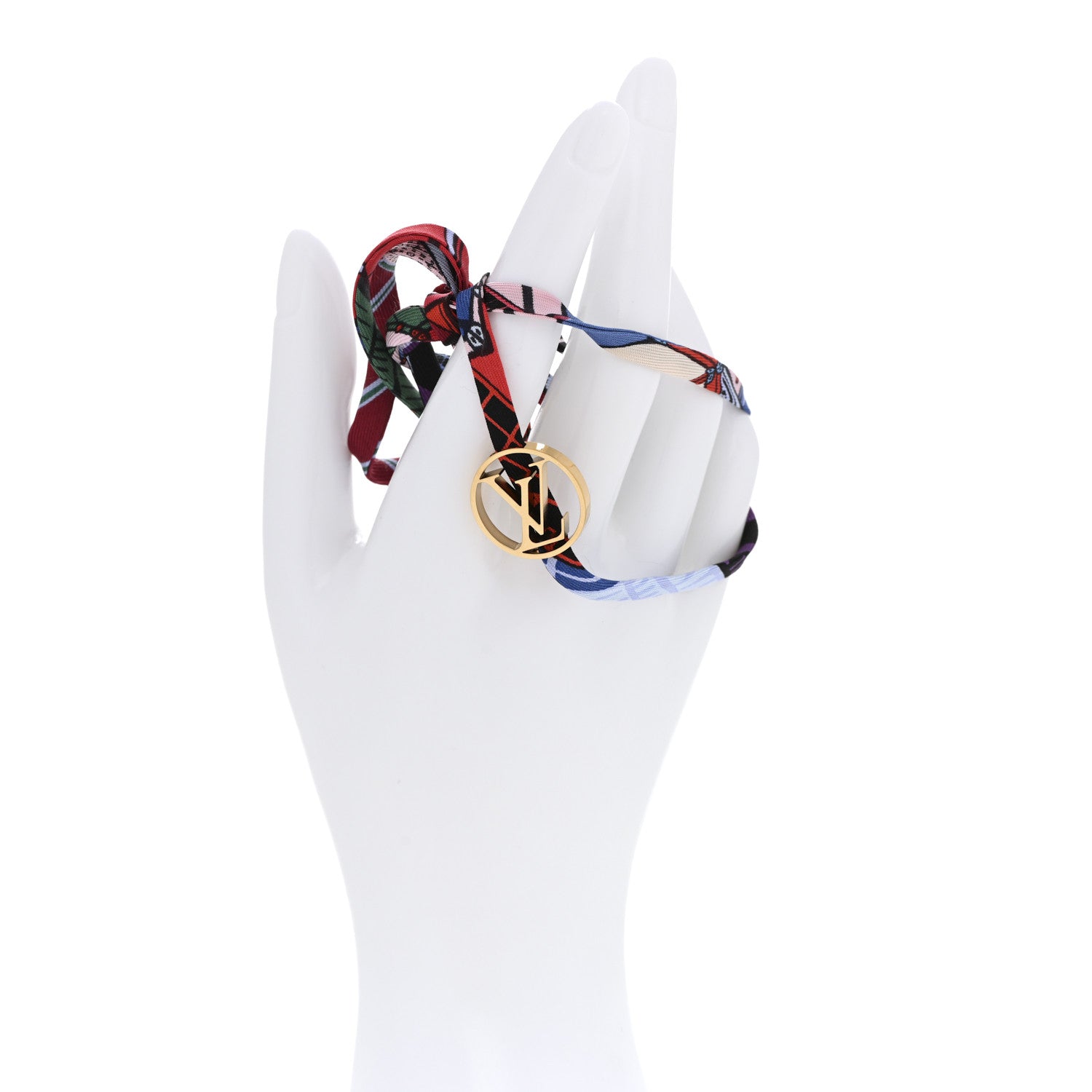 Louis Vuitton Silk Be Mindful Circle LV Wrap Bracelet Multicolor 2 of 5
