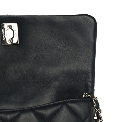 Chanel Lambskin Quilted Daily Zippy Crossbody Navy 17 of 17