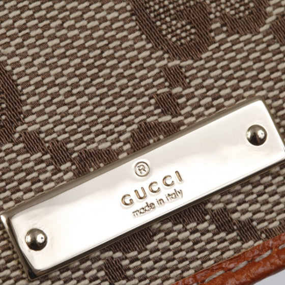 Monogram ID Wallet Orange