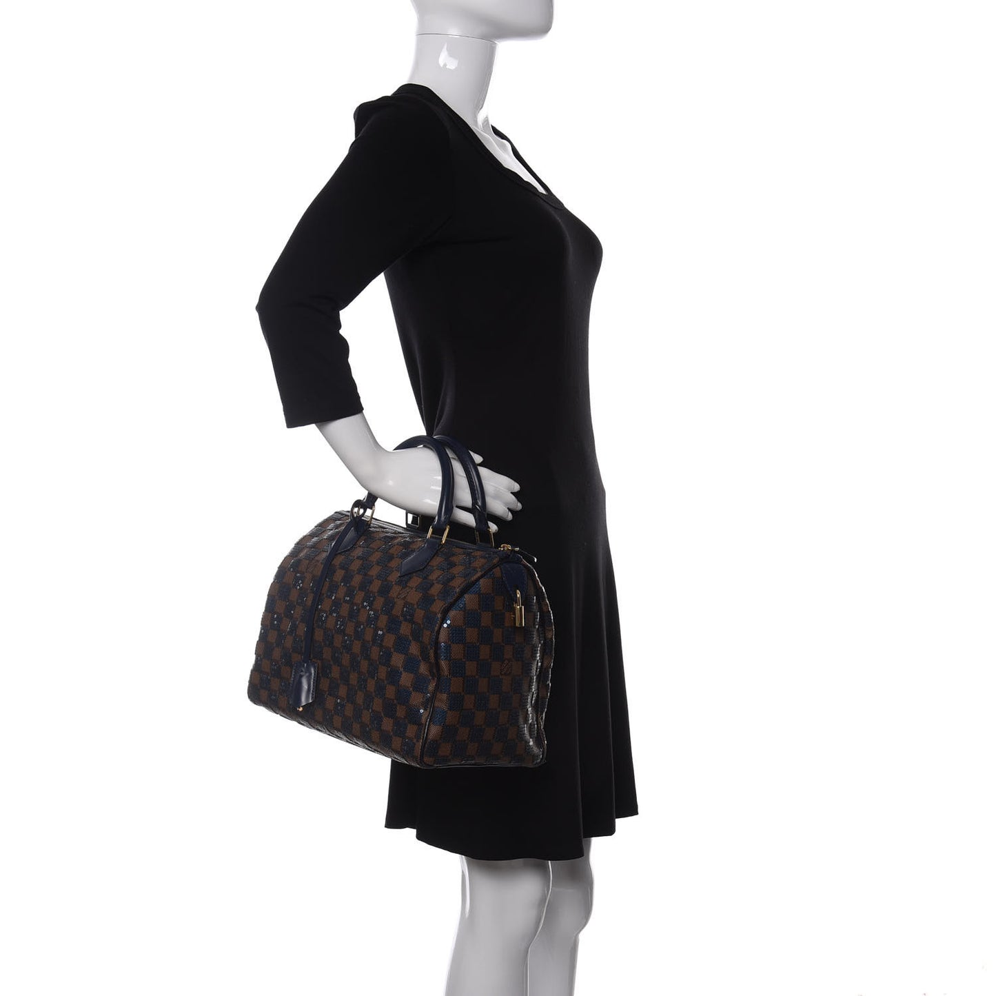 Damier Paillettes Speedy 30 Blue
