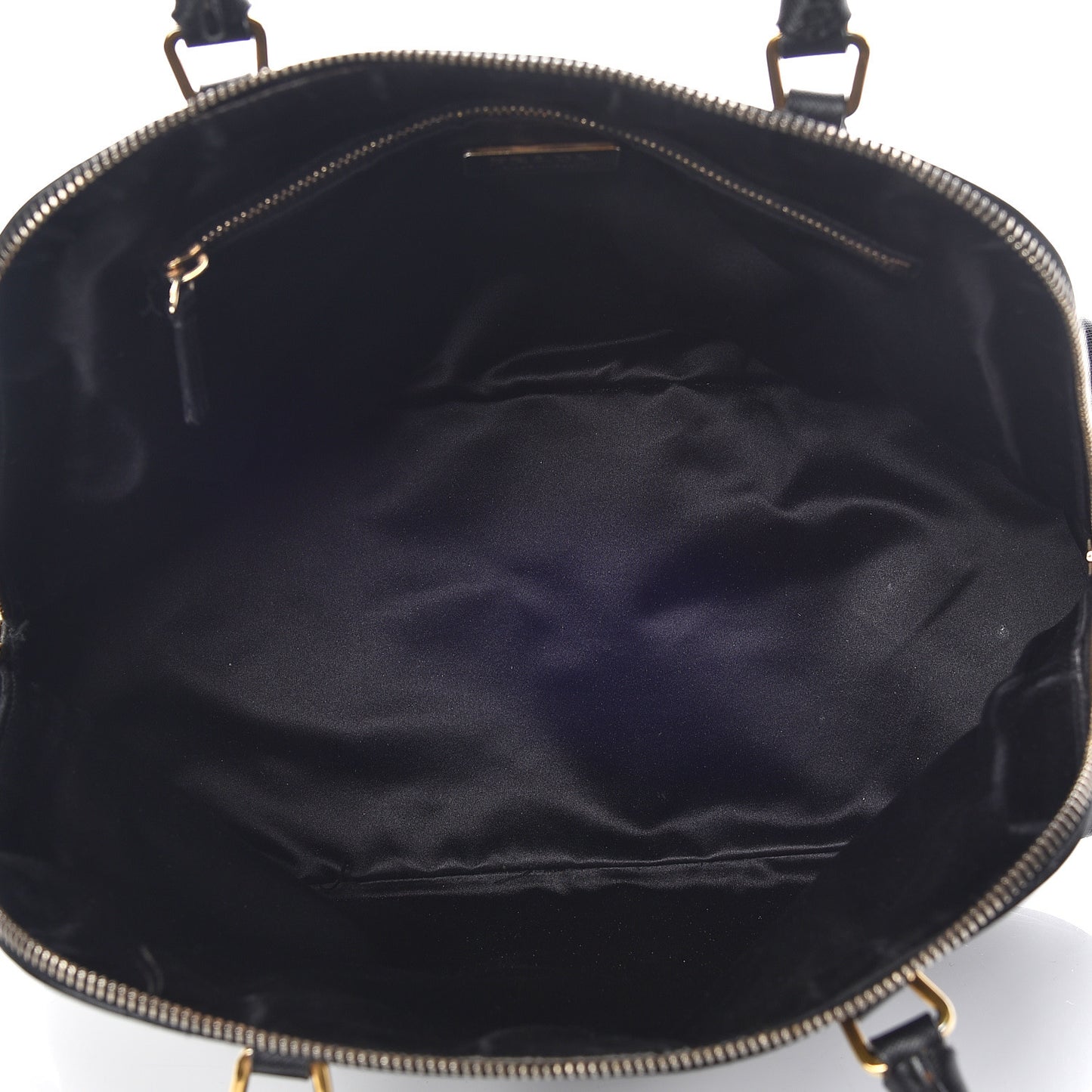 Saffiano Top Handle Dome Satchel Black