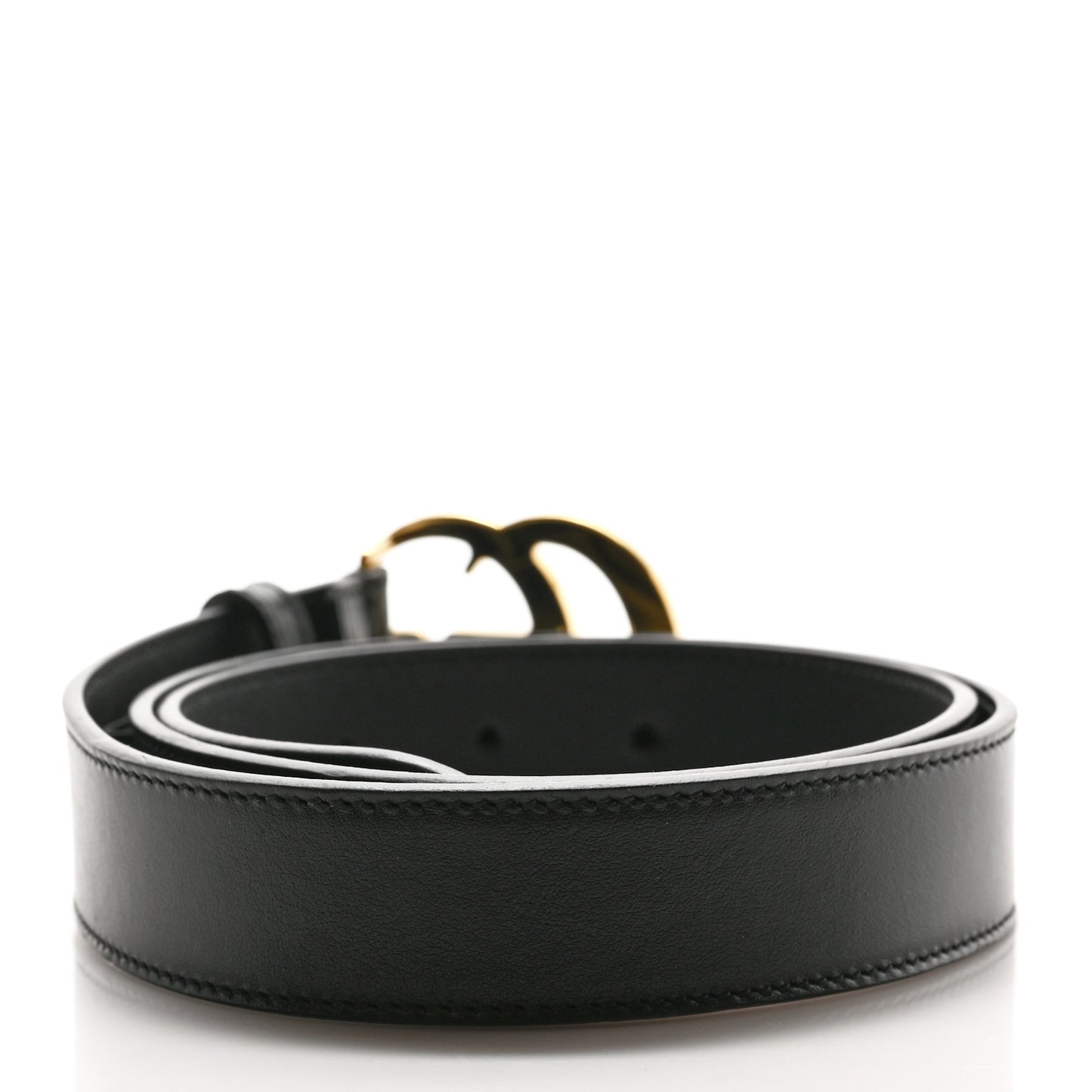Plutone Calfskin Double G 30mm Belt 90 36 Black