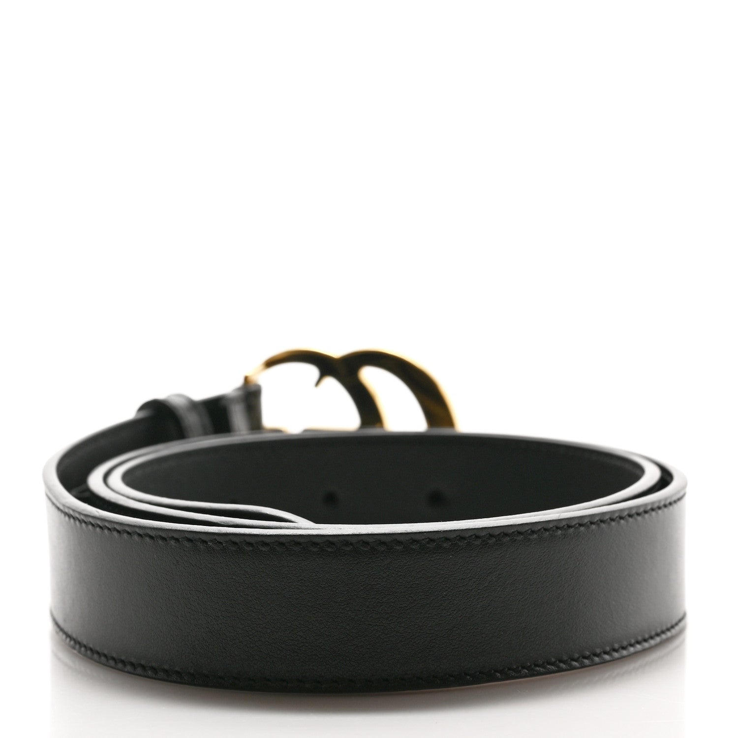 Gucci Plutone Calfskin Double G 30mm Belt 90 36 Black 2 of 3