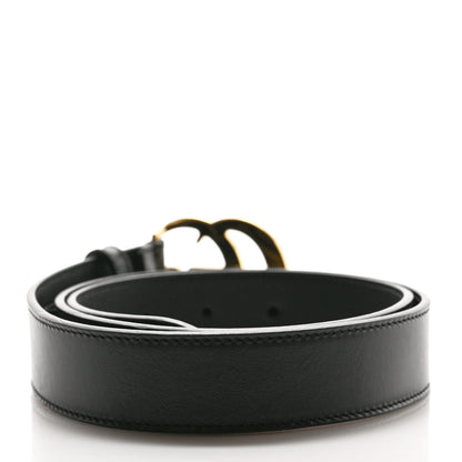 Gucci Plutone Calfskin Double G 30mm Belt 90 36 Black 2 of 3