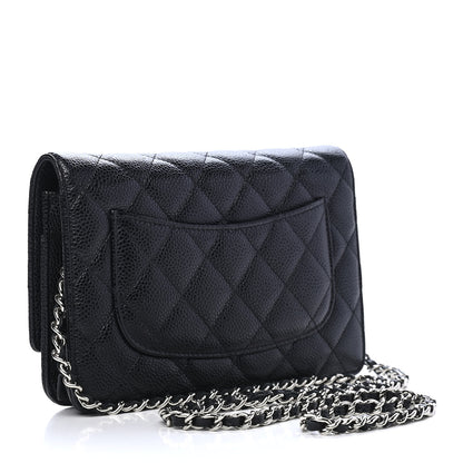 Chanel Caviar Quilted Wallet On Chain WOC Black 2 of 9