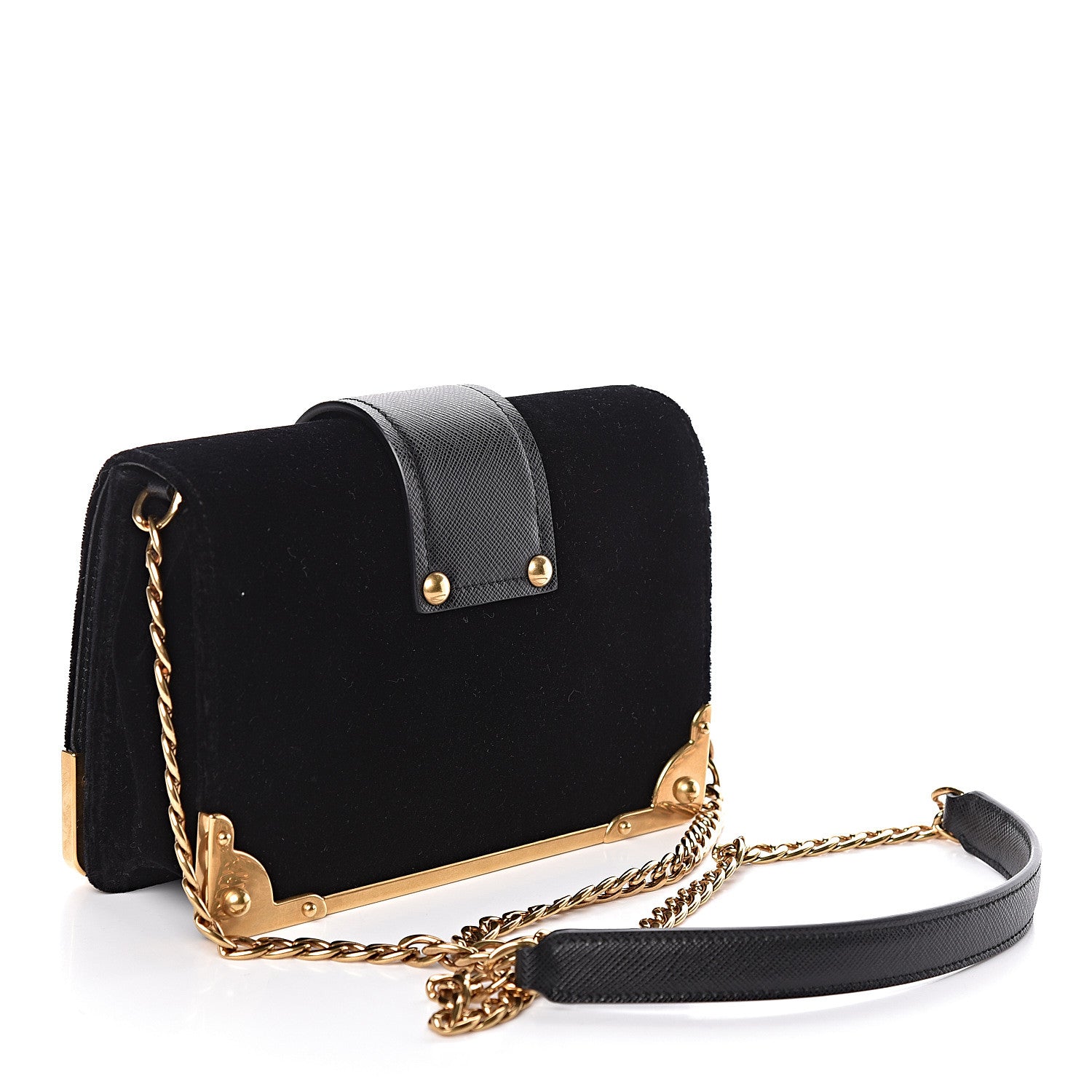 Prada Velvet Cahier Astrology Bag Black 3 of 9