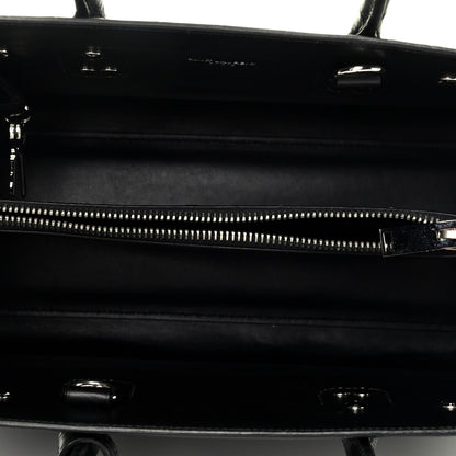 Saint Laurent Calfskin Crocodile Embossed Baby Sac De Jour Black 6 of 10