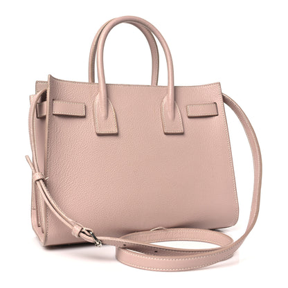 Saint Laurent Grained Calfskin Baby Sac De Jour Souple Rose 4 of 18