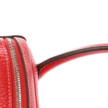 Hermes Taurillon Clemence Verso Lindy 26 Rouge Casaque Bougainvillea 16 of 17