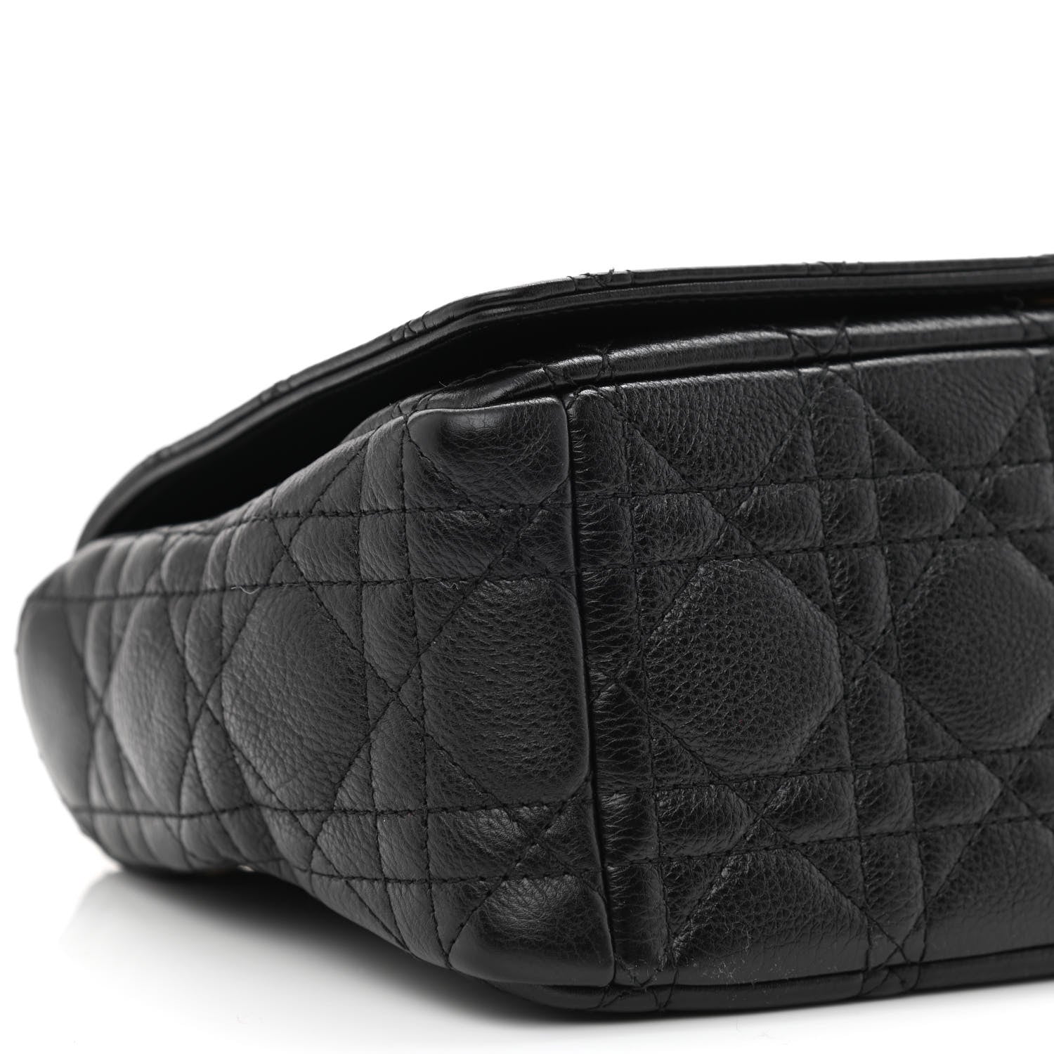 Christian Dior Calfskin Cannage Medium Caro Bag Black 9 of 10