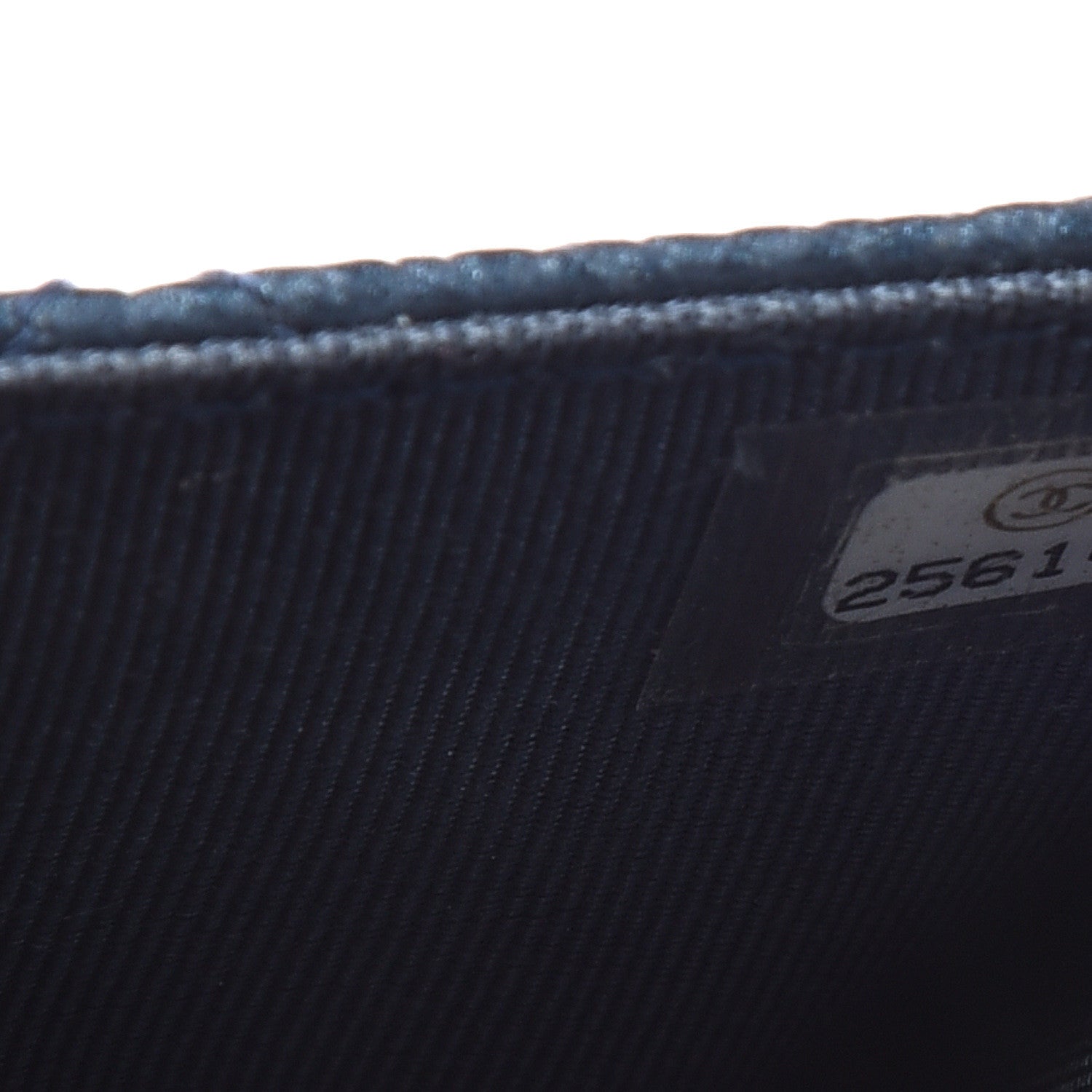 Chanel Iridescent Caviar Quilted Flap Card Holder Dark Blue 8 of 13