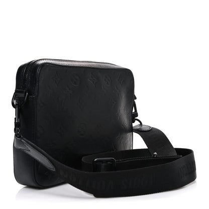 Louis Vuitton Calfskin Monogram Shadow Duo Messenger Black 4 of 10