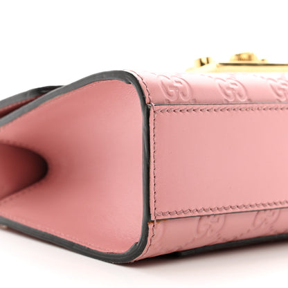 Gucci Guccissima Small Padlock Shoulder Bag Rose Baby Candy 9 of 12
