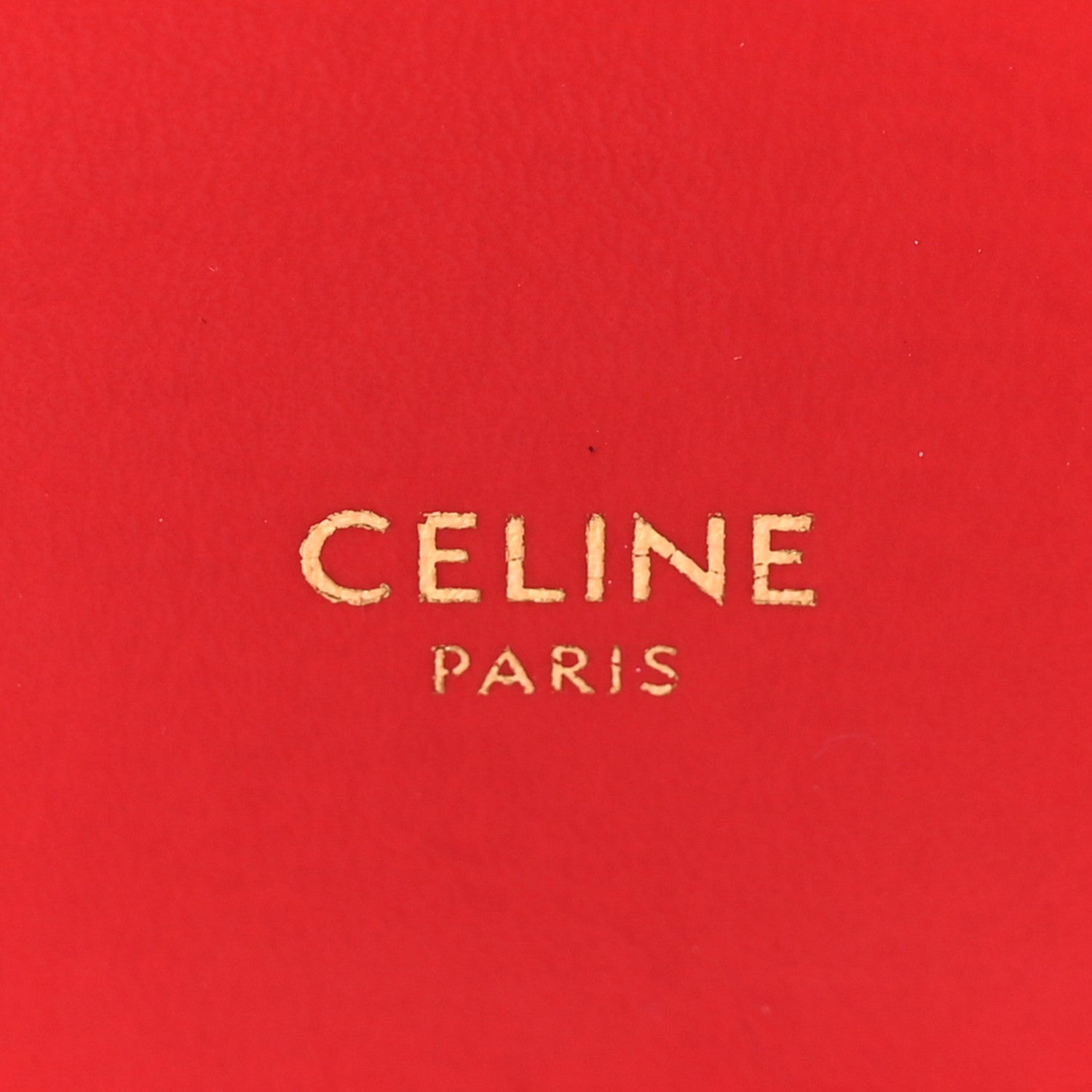 Celine Glossy Calfskin Flat Luggage Shoulder Bag Ultra Red 6 of 9