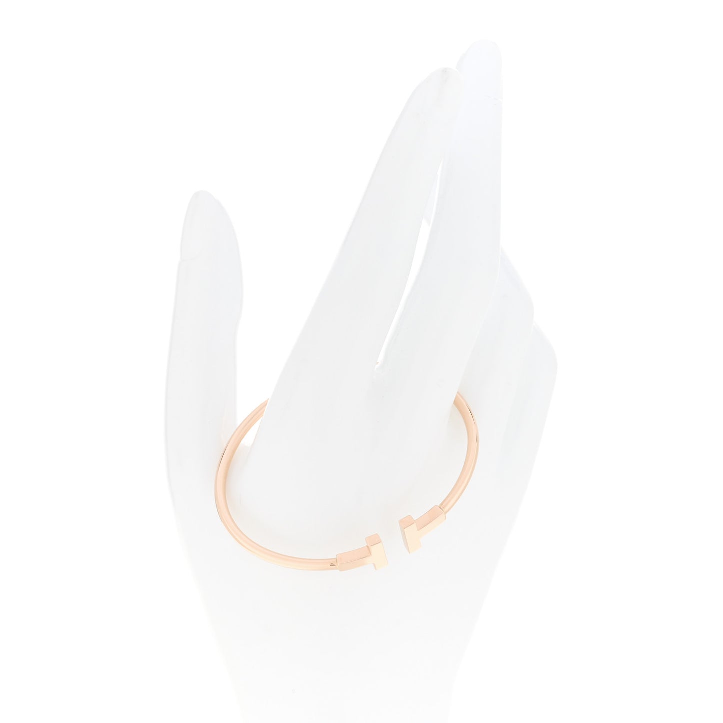 18K Rose Gold T Wire Bracelet