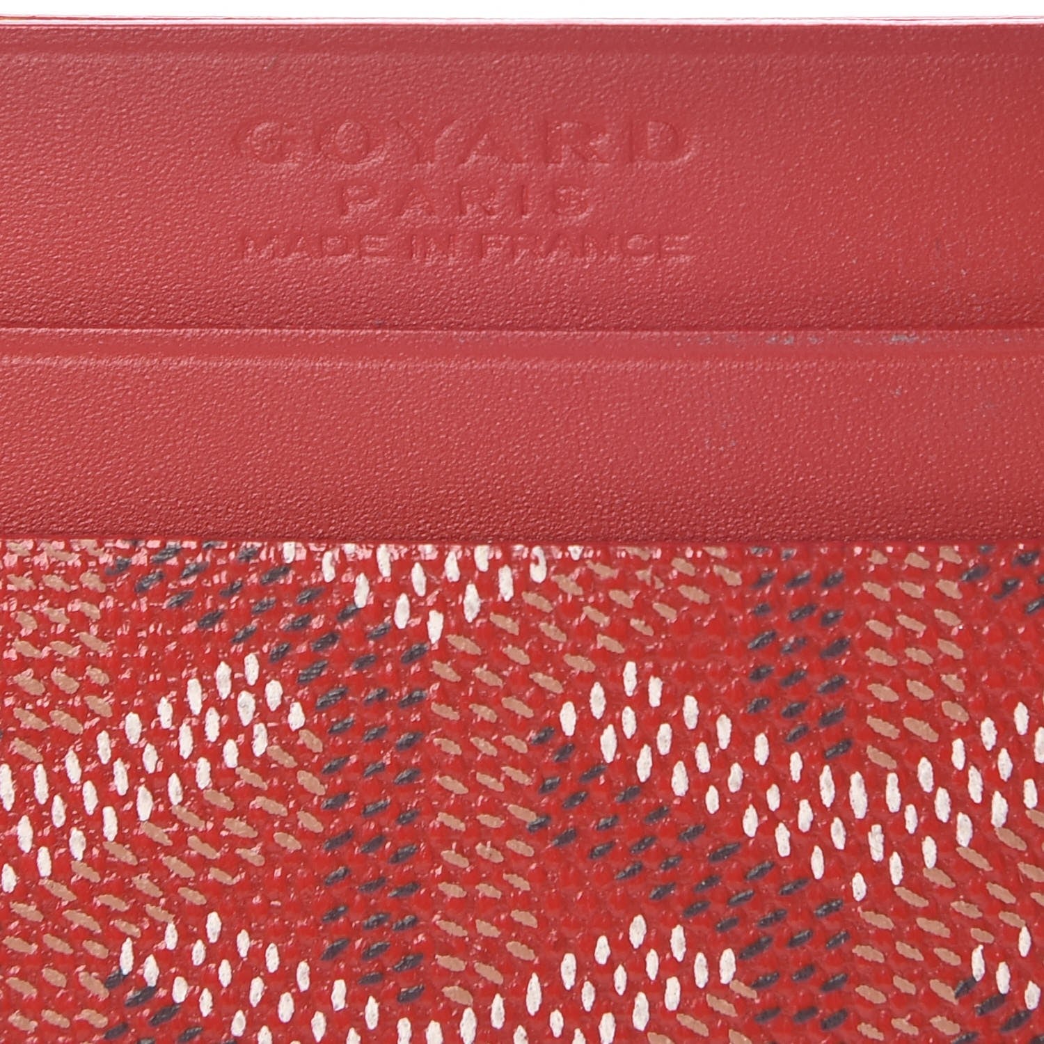 Goyard Goyardine Saint Sulpice Card Holder Red 13 of 14