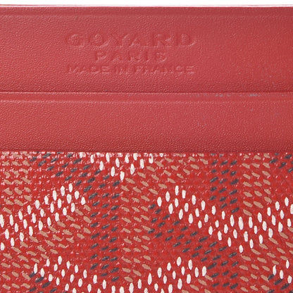 Goyard Goyardine Saint Sulpice Card Holder Red 13 of 14