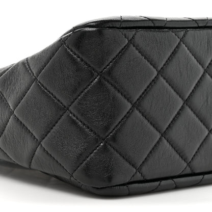 Chanel Shiny Lambskin Quilted CC Hobo Black 10 of 11