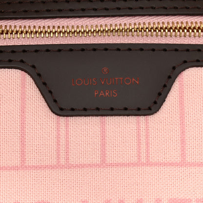 Louis Vuitton Damier Ebene Neo Neverfull MM Rose Ballerine 6 of 11