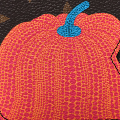 Louis Vuitton LV X YK Monogram Kusama Pumpkin Zipped Romy Card Holder 8 of 9