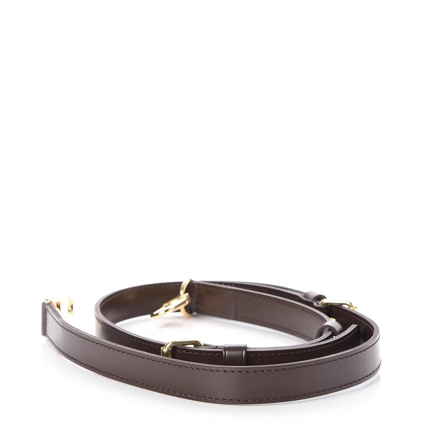 Calfskin Adjustable Speedy Bandouliere Shoulder Strap Brown